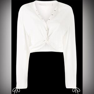 Dion Lee Twist Placket Ivory Top Sz-4